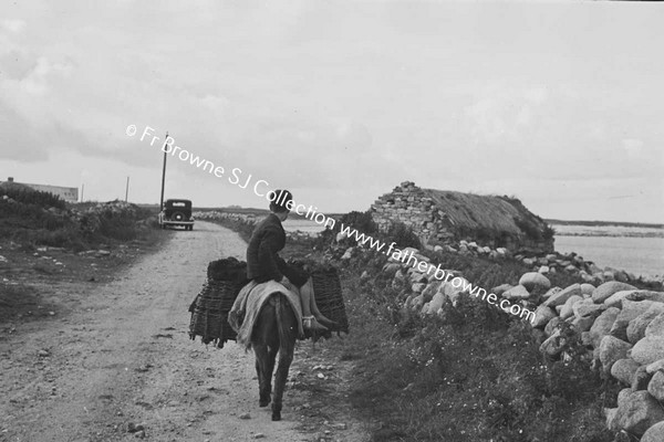 GAELTACHT INDUSTRIES  BOY WITH DONKEY CARRYING TURF